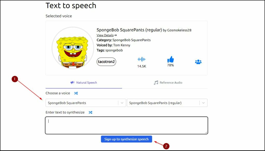 Text To Speech Suara Spongebob Di Uberduck